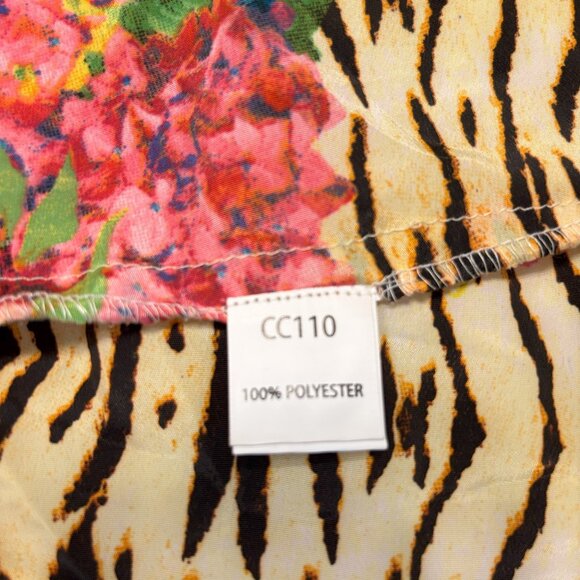 Glam Kimono, Tiger print w/ floral accents. One Size. EUC. - Picture 6 of 12